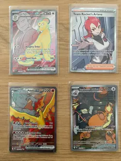 Pokémon Destined Rivals 9 Card  Lot!  Mewtwo, Persian, Moltres, Raticate, etc - Image 7