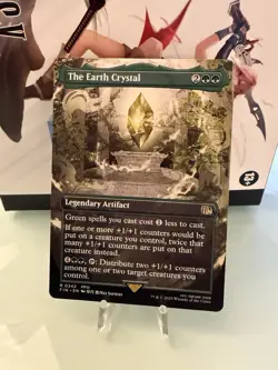 Borderless THE EARTH CRYSTAL  MTG FIN Magic Gathering Final Fantasy NM/unplayed - Image 1
