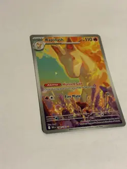 2025 POKEMON SV DESTINED RIVALS #189/182 RAPIDASH ILLUSTRATION RARE HOLO NM/M - Image 2