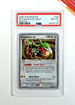 Pokemon PSA 8 Rayquaza Ex #102 Holo Ex Deoxys 2005 English - Image 1