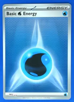 Water Energy - Pokémon TCG Black Bolt & White Flare (Horizontal Holo) Card #019 - Image 3