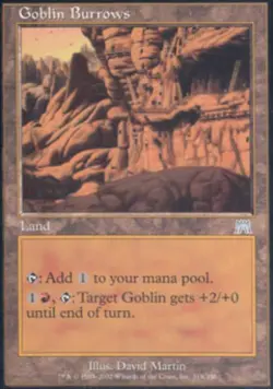 Goblin Burrows - Medium Play MTG Onslaught - Image 1
