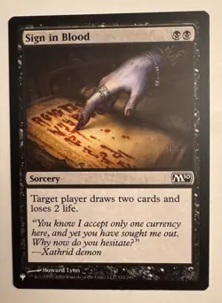 Sign in Blood - The List Reprints - Mystery Booster 2 - MTG - NM/M - Image 1
