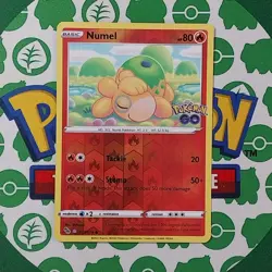Numel Spinarak Bidoof Reverse Holo NM Peelable Ditto PokÃ©mon GO Set Pokemon TCG - Image 3