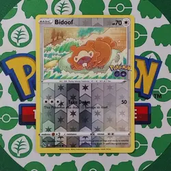 Numel Spinarak Bidoof Reverse Holo NM Peelable Ditto PokÃ©mon GO Set Pokemon TCG - Image 6