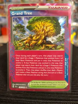 Grand Tree 136/142 Stellar Crown Holo Pokemon Card TCG Trainer LP Card - Image 1
