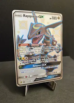 Rayquaza GX 177a/168 Celestial Storm Full Art Shiny Holo Pokemon Card LP/NM- - Image 2