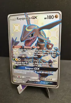 Rayquaza GX 177a/168 Celestial Storm Full Art Shiny Holo Pokemon Card LP/NM- - Image 3