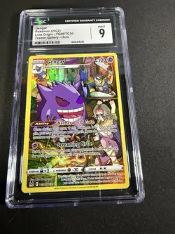CGC 9 Gengar TG06/TG30 Holo Lost Origin Trainer Gallery Pokemon card - Image 1