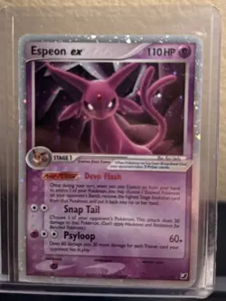 PokÃ©mon TCG Espeon EX Unseen Forces Holo Card 102/115 Rare EX Nm-Mt Condition - Image 1