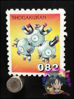 Magneton Pokemon Stamp Card Japanese Shogakukan Nintendo Game Anime TCG F - Image 1
