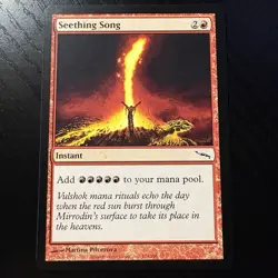 Seething Song Common Regular MTG Mirrodin #104 NM - Image 1