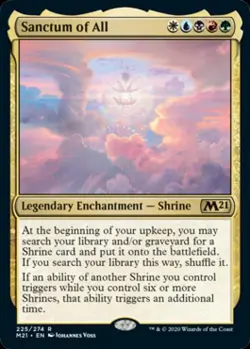 Sanctum of All - Light Play MTG Magic 2021 Core Set - Image 1