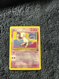 PokÃ©mon TCG Mew #8 Black Star Promo Card Wizards of the Coast - Image 1