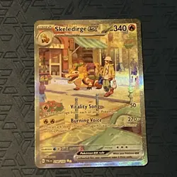 PokÃ©mon Skeledirge EX TCG Special Illustration Rare Card Paldea Evolved 258/193 - Image 1