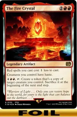 1x - The Fire Crystal - FOIL - Final Fantasy - NM MTG - Image 1