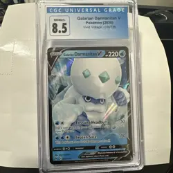 2020 Pokemon Vivid Voltage Galarian Darmanitan V 036/185 CGC 10 GEM FULL ART - Image 1