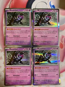 4x Munkidori 044/131 X4 - Prismatic Evolutions - Pokemon TCG - Playset NM - Image 1