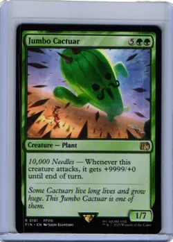 MTG - Final Fantasy - Jumbo Cactuar 191 - Image 1