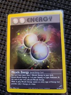 PokÃ©mon TCG Miracle Energy Neo Destiny Holo Card 16/105 - Image 1