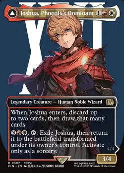 1x - Joshua, Phoenix's Dominant - (borderless) - Final Fantasy - NM MTG - Image 1