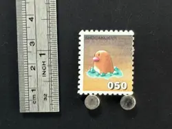 Diglett Pokemon Stamp Card Japanese Shogakukan Nintendo Game Anime TCG F - Image 2
