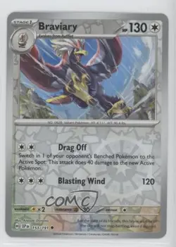 Braviary Reverse Foil Pokemon SV08: Surging Sparks #153 12ht - Image 1