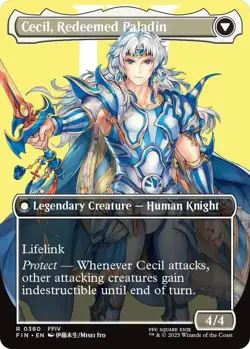 MTG Final Fantasy Cecil, Dark Knight 0380 Borderless Regular - Image 2