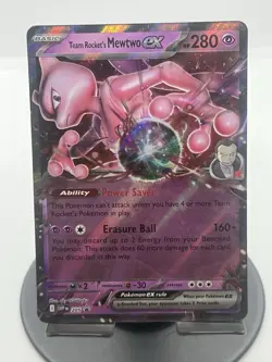 Pokemon TCG Team Rocketâ€™s Mewtwo EX 205 Scarlet & Violet Promo NM - Image 1