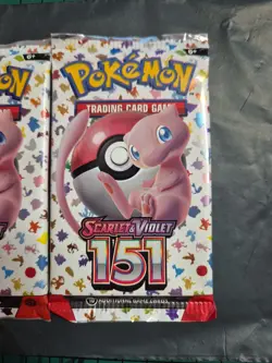 PokÃ©mon TCG Scarlet and Violet English 151 Booster Pack 2 Pack Bundle Pokemon - Image 3