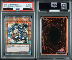 PSA 10 Blue-Eyes White Dragon Ukiyoe Edition 25th Anniversary Yugioh Card - Image 3