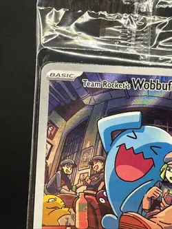 Pokemon Team Rocket's Wobbuffet 203 Black Star Promo Holo - Sealed NM - Image 3