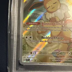 PSA 10 Gem Mint Eevee Black Star Promo #173 Pokemon Prismatic Evolutions ETB - Image 2