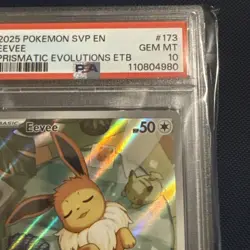 PSA 10 Gem Mint Eevee Black Star Promo #173 Pokemon Prismatic Evolutions ETB - Image 4
