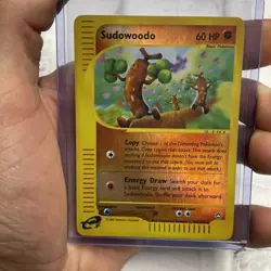 PokÃ©mon Sudowoodo 36/147 Reverse Holo Rare Aquapolis Pokemon NM Vintage Card TCG - Image 2