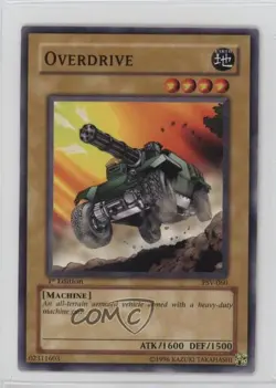 Overdrive 1st Ed. YuGiOh Pharaoh's Servant #PSV-060 2002 wq8 - Image 1