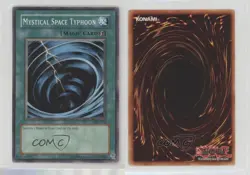 Mystical Space Typhoon Unlimited YuGiOh Starter Deck Pegasus #SDP-032 2003 1de9 - Image 3
