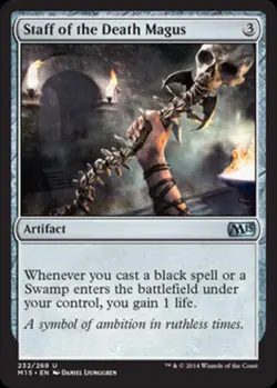 Staff of the Death Magus - Light Play MTG Magic 2015 Core Set - Image 1