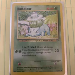 Pokemon TCG: 2002 Legendary Collection BULBASAUR  68/110 - LP VTG - Image 1
