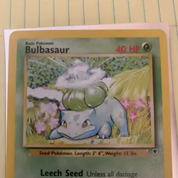 Pokemon TCG: 2002 Legendary Collection BULBASAUR  68/110 - LP VTG - Image 8