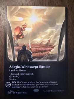 Adagia, Windswept Bastion : MTG *Borderless* Edge of Eternities #0277 / NM - Image 1