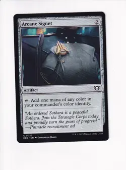 MAGIC THE GATHERING MTG COMMNDER: EDGE OF ETERNITIES ARCANE SIGNET (#1) - Image 1