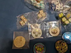 Pokemon TCG Accessory Lg Lot Dice, Markers, Tins, Tags, 2018 Card Games, & Coins - Image 11