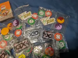 Pokemon TCG Accessory Lg Lot Dice, Markers, Tins, Tags, 2018 Card Games, & Coins - Image 7