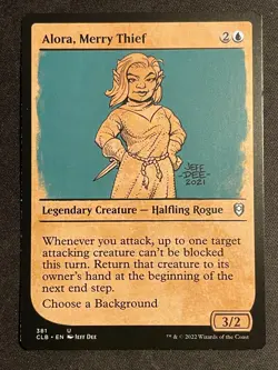 MTG Alora, Merry Thief (Showcase), NM-Mint, (CLB #381) Regular - Image 1