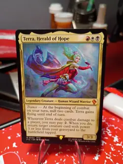 x1 Terra, Herald of Hope - Foil M MTG Commander: Final Fantasy M/NM, English - Image 1