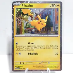 Pikachu 006/015 Holo McDonaldâ€™s 2023 Pokemon TCG Card M23en - Image 1