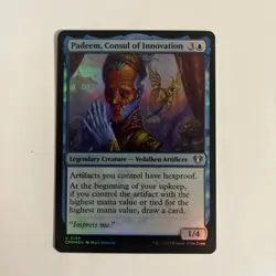 Padeem, Consul of Innovation -Foil Light Play MTG Commander Masters - Image 1