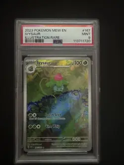 PSA 9 MINT Ivysaur 151 Full Art Illustration Rare Pokemon Card #167/165 - Image 1