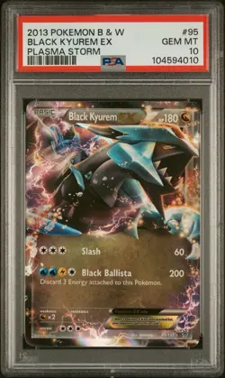 PSA 10 Gem Mint 2013 Pokemon Black & White Plasma Storm Black Kyurem EX #95  - Image 1